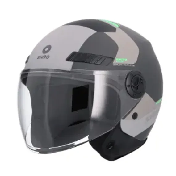 Imagen de: Casco Shiro Jet Kioto Kalos Gris Mate